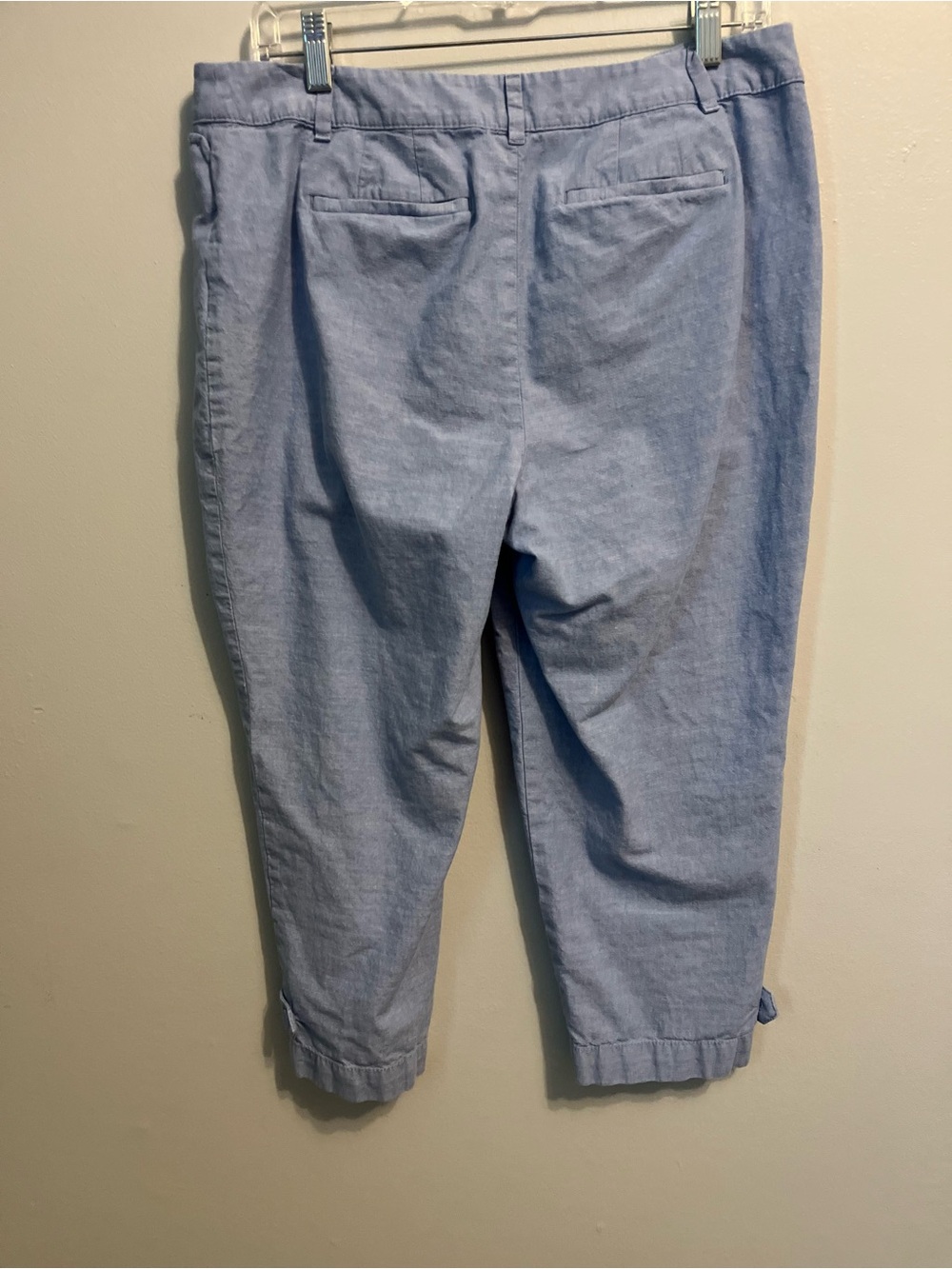 Talbots Perfect Crop Chambray Pants - 10P - Picture 6 of 6